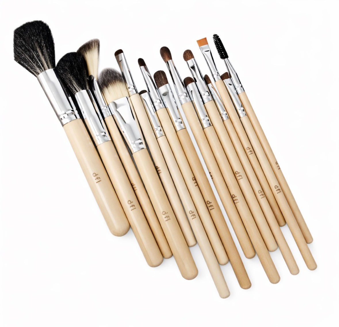 d f l  Pro Makeup Brush Set ( 15 ct )